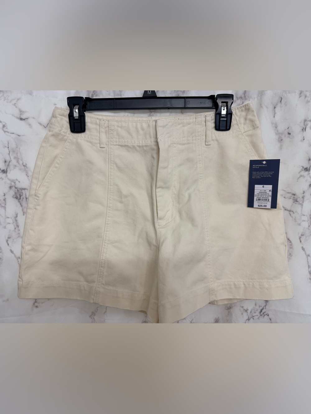 Universal Thread Women's High-Waist Cream Shorts